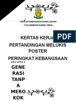 Namun, perlu perhatian khusus saat melukis dengan menggunakan media kertas dan cat air. Kertas Kerja Pertandingan Melukis Poster