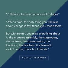 What Do You Miss Te Most School Or College Follow Bookofteenager Via Themeltinwords School Life Quotes School Days Quotes Teenager Quotes About Life