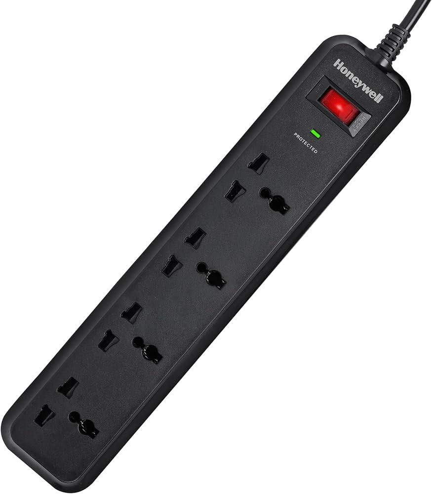 Honeywell Surge Protector, 4 Universal Sockets, 15000Amp product image