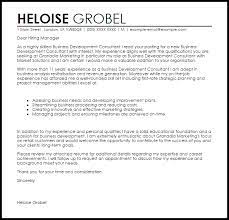Consultant Cover Letter Sample Cover Letter Templates Examples