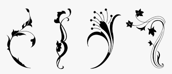 It is a very clean transparent background image and its resolution is 600x248 , please mark the image source when quoting it. Corner Floral Border Black And White Clipart Hd Png Download Kindpng