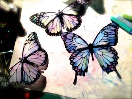 プラ板にパステル着彩の方法 プラバン デザイン プラスチッククラフト ビーズアート