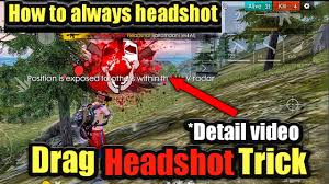 Make free fire montage thumbnails, free fire versus thumbnails vs, edit your thumbnail professionaly. Free Fire Drag Headshot Trick How To Always Headshot Detail Video Youtube