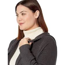 Splendid XSmall Sweater Cardigan Open Hooded Rib Trim Cashmere blend in  Gray NWT