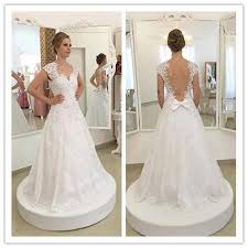 Simple And Elegant White Lace Long Wedding Dress Wd234 Long Wedding Dresses Cap Sleeve Wedding Dress Lace Wedding Dress Cap Sleeves