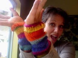 Ravelry: Mariposagirl's Rainbow Bright Wristeez