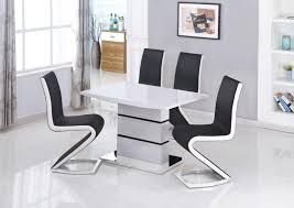 Save 8% breakfast bar set. Stansie Small White High Gloss Dining Table With Chrome Base Designer Sofas4u