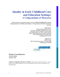 Electron configuration worksheet answers pogil worksheets for from electron configuration worksheet answer key. Pdf Quality In Early Childhood Care And Education Settings A Compendium Of Measures