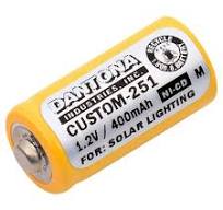 2/3AA Rechargeable NiCD Battery, 1.2V 400mAh