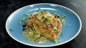 Spring Onion Chicken Breasts And Rice Pilaf With Almonds Poultry Recipes Recipes Onion Chicken