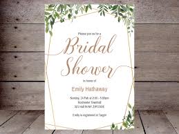 A stylish invitation card with floral design is suitable for this event. Editable Bridal Shower Invitations Printabell Create