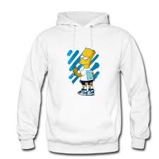 Bart Simpson Off White T Shirt Black Bart Simpson Off White Urban Hoodie Pu27 In 2020 Hoodies Unisex Hoodies Shirts