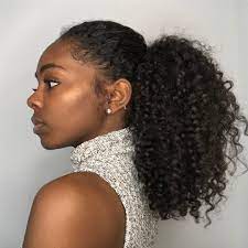 4 622 Likes 30 Comments Chocolate Girl With Curls Sincerely Niya On Instagram Issa Ponytail Ponytail Styles Curly Hair Ponytail Natural Hair Styles