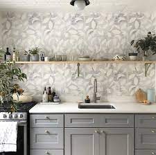 Check spelling or type a new query. Dotted Leaves Wallpaper In Gray Lilac Kitchen Wallpaper Leaf Wallpaper Powder Room Wallpaper