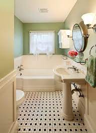 Hexagonal tile awesomeness by @zachhiggins #regram ・・・ li'l tribute to the city i've really grown to love since moving here. 1930 S Retro Corvallis Bath With Black And White Tile Klassisch Badezimmer Portland Von Powell Construction