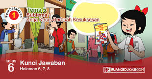 Lengkap Kunci Jawaban Buku Tematik Tema 5 Kelas 6 Wirausaha Kurikulum 2013 Revisi Buku Kunci Sekolah Dasar