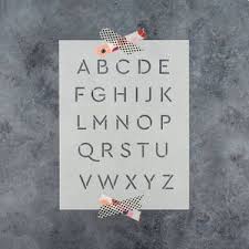 Notify me when this product is available: Rufina Letter Stencil Set Reusable Letter Alphabet Stencils Etsy