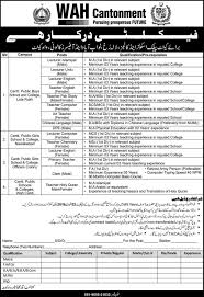Application Are Invited For Various Posts Underwah Cantonment Board School Colleges Jobs Required Qualification From A Reco Teaching Jobs College Job Teaching