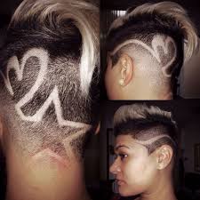 Heart And Star Hair Shave Edgy Hair Hair Styles Shaved Hair Designs