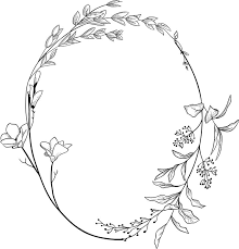 Geometric Vector Floral Wreath Svg Eps Png Round Oval Etsy In 2021 Floral Wreath Svg Geometric Vector Vector Floral
