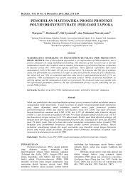 Jurnal penelitian pendididikan matematika volume 7 no.2 mei 2019 julrahmat, la ode ahmad jazuli, hasnawati 1 pengaruh penerapan pembelajaran matematika realistik terhadap hasil belajar matematika siswa kelas viii smp negeri 1 kontukowuna julrahmat.1), la ode ahmad jazuli2), hasnawati3) Pdf Pemodelan Matematika Proses Produksi Polyhydroxybutyrate Phb Dari Tapioka