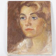 Ida Nash Gordon, Indiana (1903-1983), Portrait of Woman, Oil