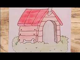 رسم بيت كلب رسومات أطفال youtube