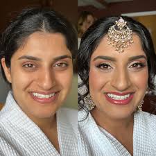 ✨Look at that Bridal Glow! ✨ . . . This stunning bride asked for rose tones  and glowing skin. 💗 . 💄Hair and Makeup by me @hsartistry @hausofbeautynh  . . . 🕊Congratulations