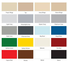 76 clean british colour chart