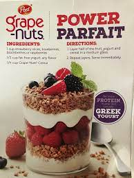 Grape Nuts Greek Yogurt Parfait Berries Recipes Grape Nuts Grape Nuts Cereal