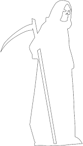 They are made of body and soul. Grim Reaper Silhouette Free Vector Silhouettes Creazilla