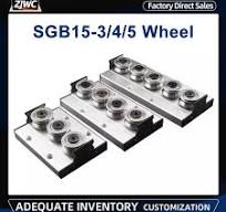 SGR15 1PC Built-in Dual-Axis Core Roller Slider SGB15-3  wheel/SGB15-4wheel/SGB15-5 Wheel block slider/with Lock for CNC Parts