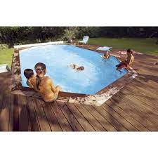 kit piscine hors sol bois odyssea 840x490x146 cm cerland en pin leroy merlin piscine bois terrasse bois piscine piscine hors sol