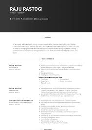 Virtual Assistant Resume Samples And Templates Visualcv Virtual Assistant Resume Action Words
