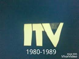 On a dark blue striped background, we see the big yellow letters itv. Itv Logo History 1970 2017 Youtube