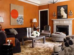 Aventino living room set matching sofa and loveseat upholstered in gray leather with orange accent pillows. 40 Orange Living Room Ideas Photos Home Stratosphere