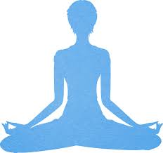 outline of person meditating cross-legged