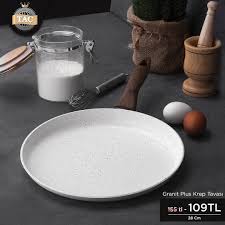 Tac Granit Plus 28 Cm Krep Tavasi Krem