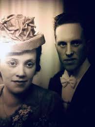 Vintage wedding photo of mother in 1958