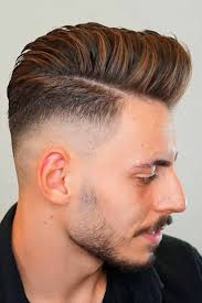 Side Part + Pompadour