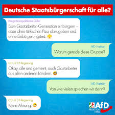 Sie darf nicht entzogen werden, sondern kann nur auf grund eines gesetzes und gegen den willen des oder der. Deutsche Staatsburgerschaft Fur Alle Afd Fraktion Nrw