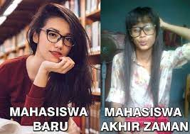 Apalagi kalau udah ditanya soal skripsi ya, jawabannya bisa semaleman plus dibumbui curhat deh. Meme Kocak Mahasiswa Baru Vs Tingkat Akhir