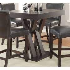 Find the table you need, no matter your need. Coaster Mannes Square Counter Height Dining Table In Cappuccino Walmart Canada