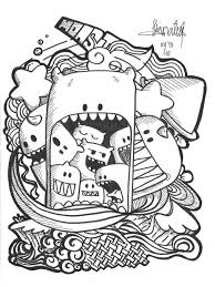 Free doodle coloring pages to print for kids. Doodle Coloring Pages For Adults Free Printable Doodle Coloring Pages