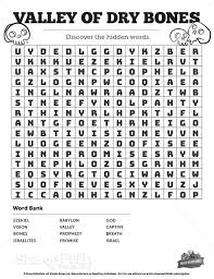 The Vision Of The Valley Of The Dry Bones Ezekiel 37 Valley Of Dry Bones Bible Word Search Puzzles In 2020 Valley Of Dry Bones Dry Bones Bible Dry Bones