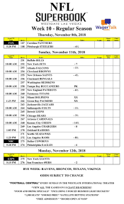 Teams on the new york post. Marco D Angelo On Twitter Early Week 10 Nfl Odds From The Las Vegas Superbook Steelers 6 5 Vs Panthers Complete List Https T Co Gedcacfzw0 Superbookusa Wagertalk Https T Co Rkapv1yvxo