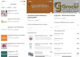 Aa pharmacy (303 matuoklis), guardian pharmacy gch retail (m) sdn bhd (420 m,), caring pharmacy sdn. Grabmart Lets You Order Groceries Fruits Health And Beauty Products On Demand