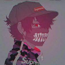 Download free cool & retro neon pattern wallpaper. Drako Supreme Customizacao By Dheydem C Black Anime Characters Anime Hypebeast Anime Guys