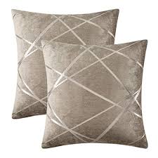 Imbottitura cuscino in microfibra sia, 50 x 50 ø 70 cm. Gigizaza Cushion Covers 50 X 50 Cm Brown Square Chenille Decorative 20 X 20 Inch Pillowcases For Sofa Bedroom Living Room Set Of 2 Buy Online In Cayman Islands At Cayman Desertcart Com Productid 94236522