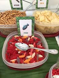 Vegan Minecraft Party Food Itsallaboutamy Minecraft Party Food Lays Chips Food